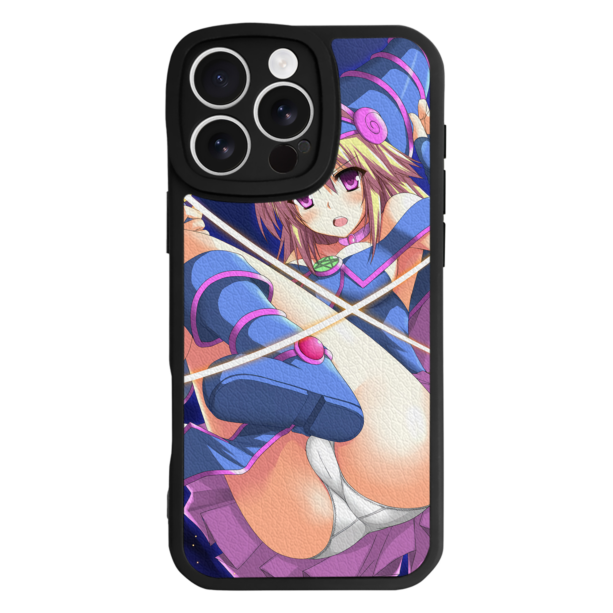 （画像用） 遊☆戯☆王 Yu-Gi-Oh! 【iPhone 16シリーズ対応】シリコンスマホケース（レザー調） 材質：シリコン